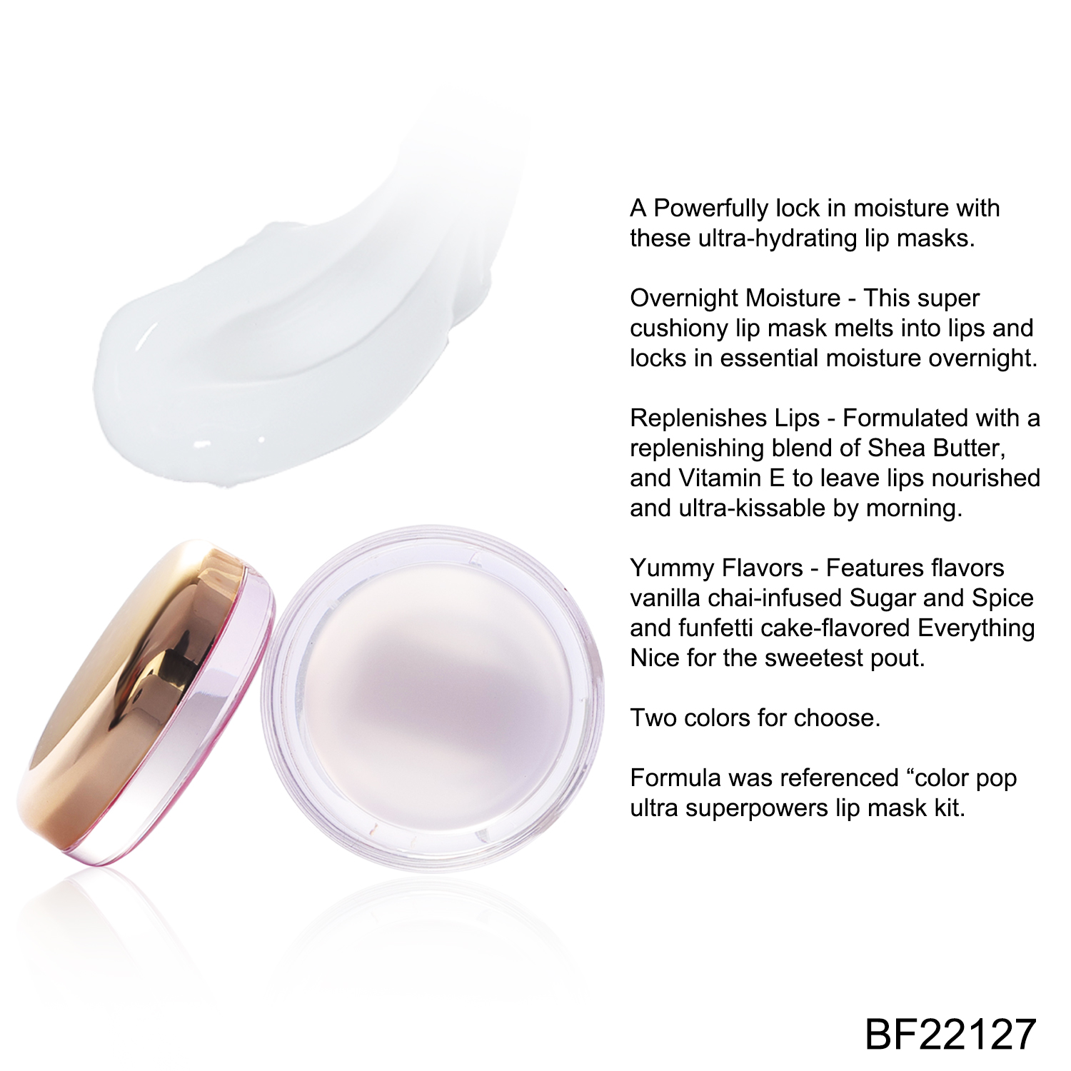 22127(3)Ultra-hydrating lip masks